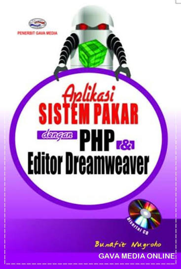 Cover Aplikasi SISTEM PAKAR dengan PHP & Editor Dreamweaver