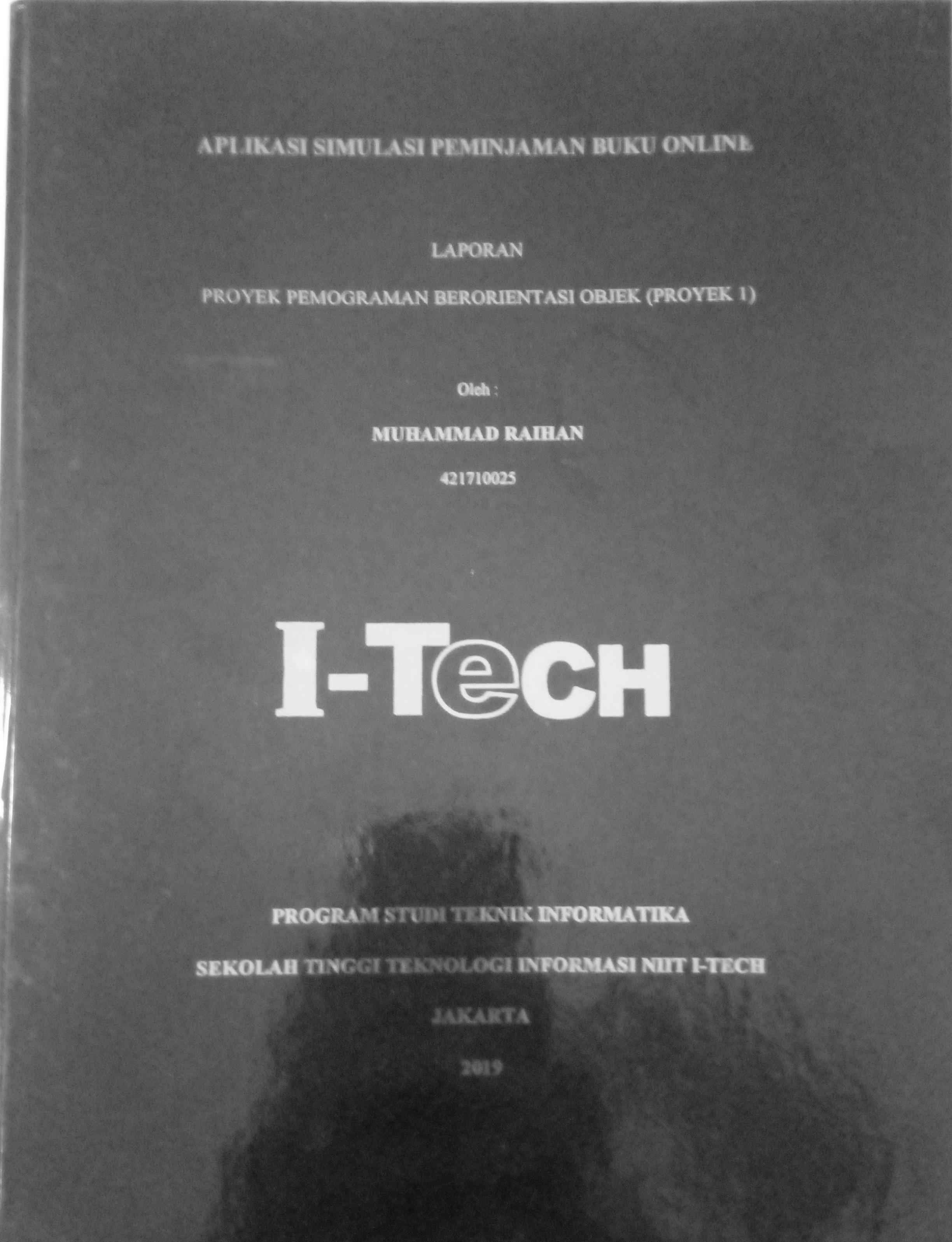 Cover APLIKASI SIMULASI PEMINJAMAN BUKU ONLINE