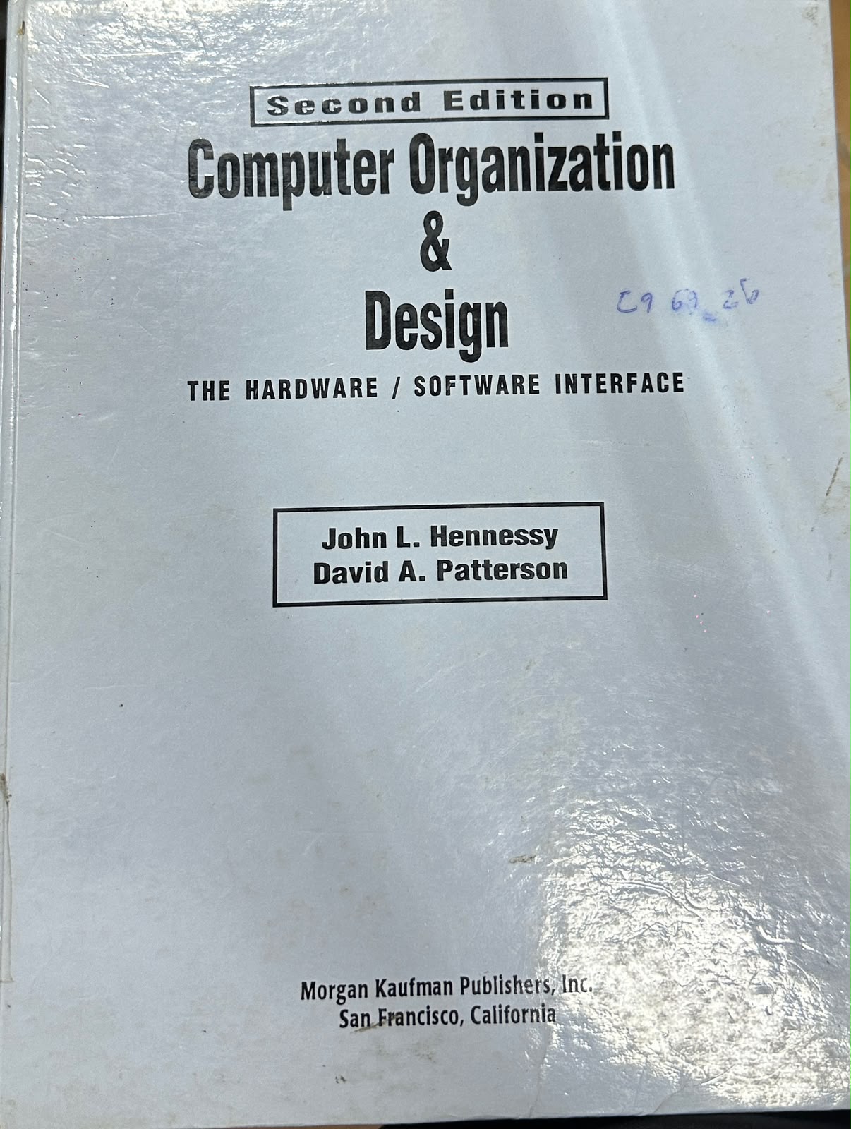 Cover COMPUTER ORGANIZATION & DESIGN