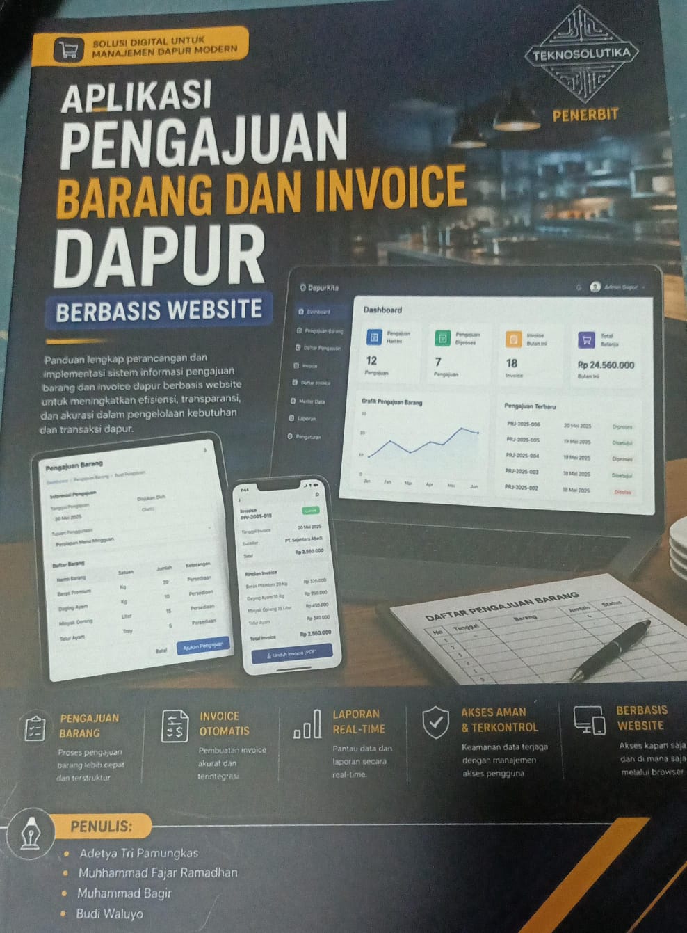 Cover APLIKASI PENGAJUAN BARANG DAN INVOICE DAPUR BERBASIS WEBSITE