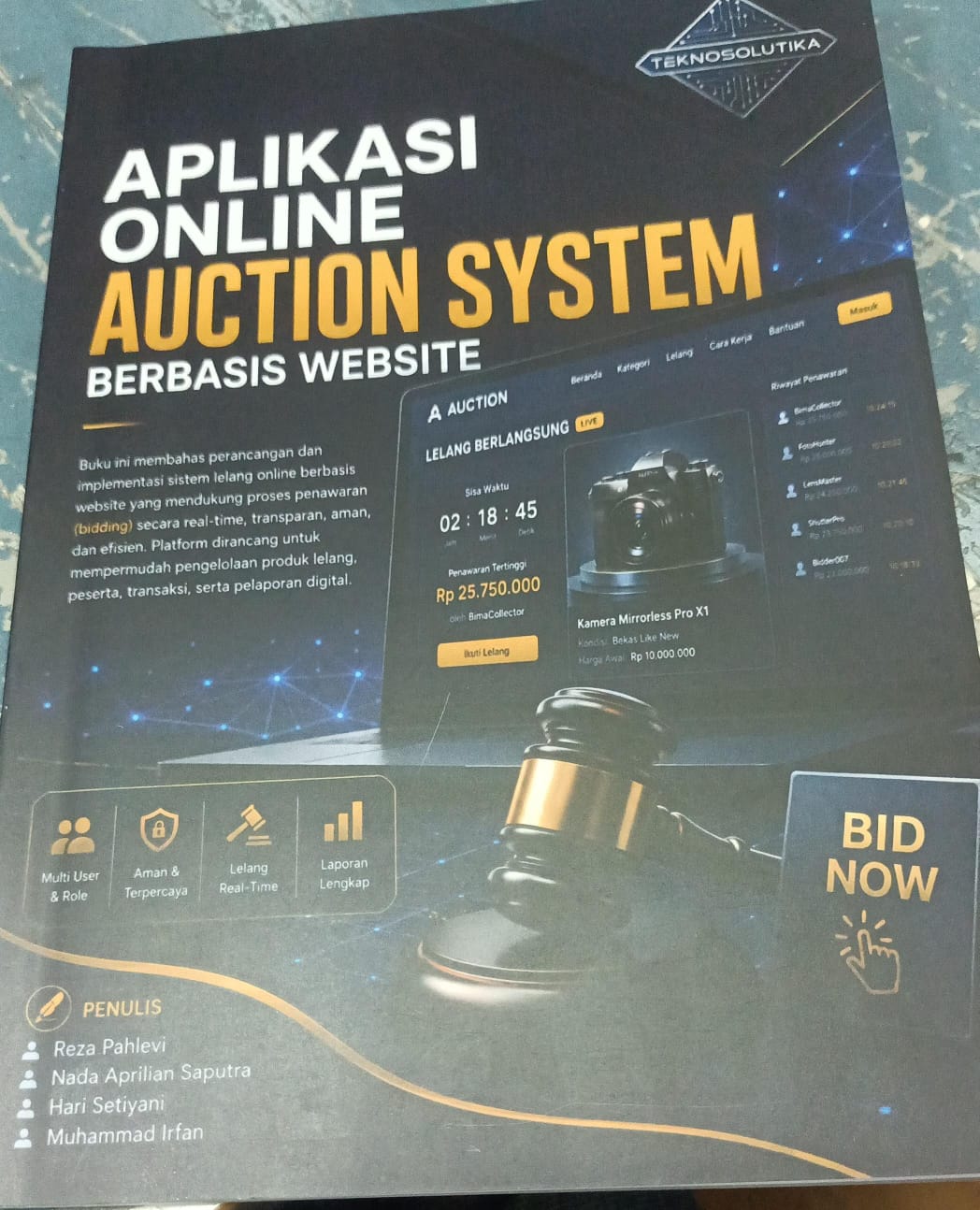 Cover APLIKASI ONLINE AUCTION SYSTEM BERBASIS WEBSITE