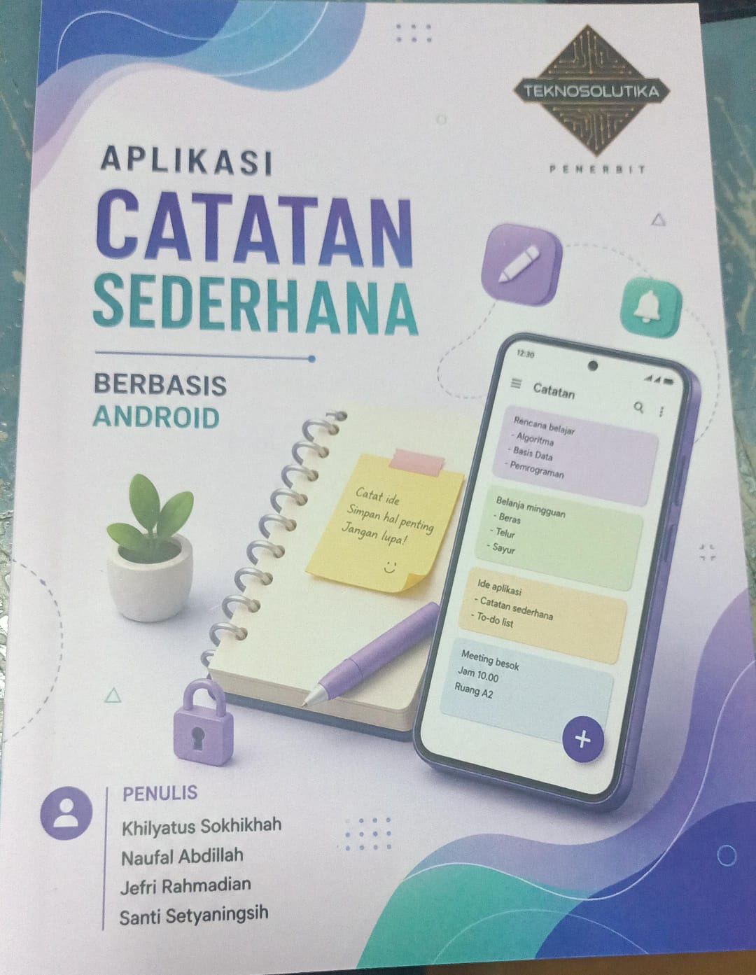 Cover APLIKASI CATATAN SEDERHANA BERBASIS ANDROID