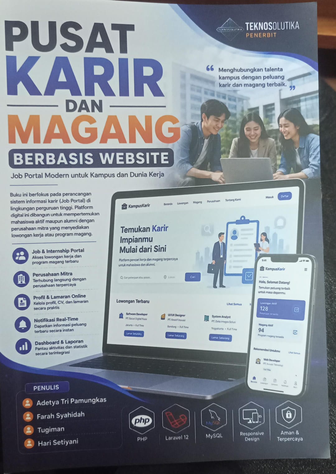 Cover PUSAT KARIR DAN MAGANG BERBASIS WEBSITE