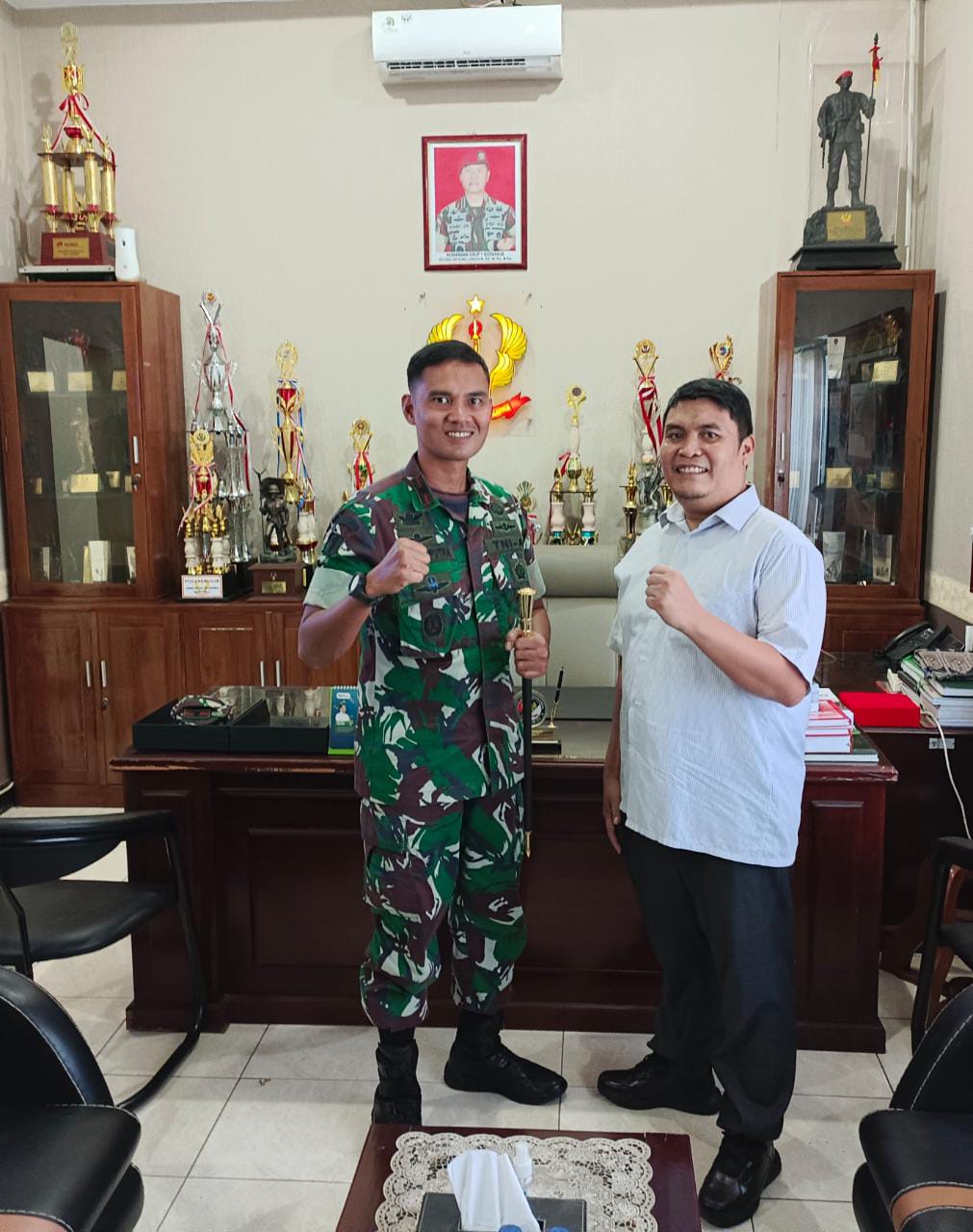 MoU dengan Batalyon 13 Grup 1 Kopassus Serang